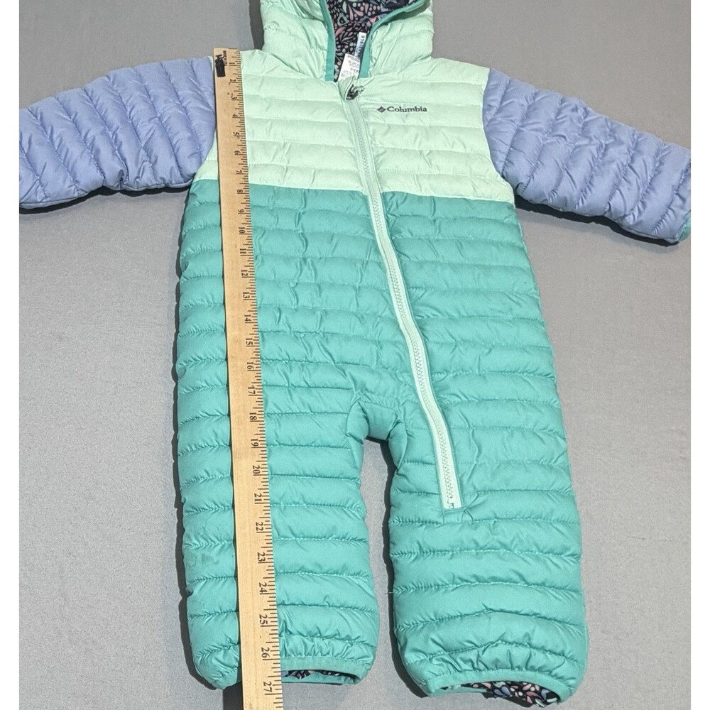 Columbia Bunting Snowsuit Kids 12-18 Month Excellent Insulated Full Zip - Hooded - Picture 4 of 5